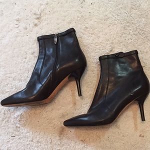 VIA SPIGA 7M Leather Ankle Boots
